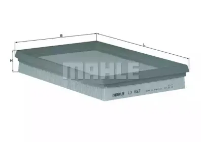 LX 687 KNECHT Воздушный фильтр LX 687 KNECHT Воздушный фильтр