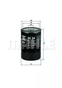 OC34 KNECHT Масляный фильтр OC34 KNECHT Масляный фильтр