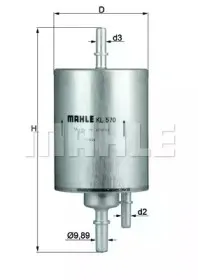 KL 570 KNECHT Топливный фильтр KL 570 KNECHT Топливный фильтр