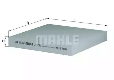 LA 136 KNECHT Фильтр, воздух во внутренном пространстве LA 136 KNECHT Фильтр, воздух во внутренном пространстве