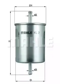 KL 2 KNECHT Топливный фильтр KL 2 KNECHT Топливный фильтр