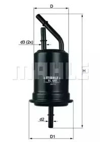 KL 488 KNECHT Топливный фильтр KL 488 KNECHT Топливный фильтр