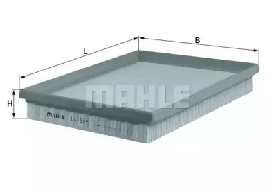 LX 887 KNECHT Воздушный фильтр LX 887 KNECHT Воздушный фильтр
