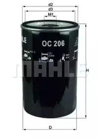 OC 206 KNECHT Масляный фильтр OC 206 KNECHT Масляный фильтр
