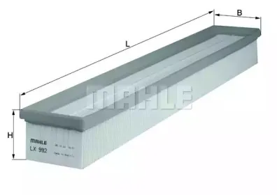 LX 992 KNECHT Воздушный фильтр LX 992 KNECHT Воздушный фильтр