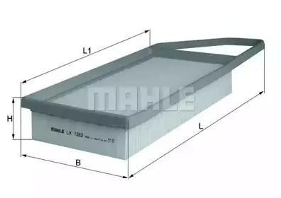 LX 1282 KNECHT Воздушный фильтр LX 1282 KNECHT Воздушный фильтр