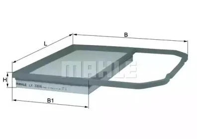 LX 3306 KNECHT Воздушный фильтр LX 3306 KNECHT Воздушный фильтр