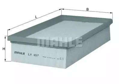 LX 857 KNECHT Воздушный фильтр LX 857 KNECHT Воздушный фильтр