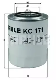 KC 171 KNECHT Топливный фильтр KC 171 KNECHT Топливный фильтр