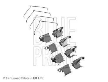 ADT348612 BLUE PRINT Комплектующие, колодки дискового тормоза ADT348612 BLUE PRINT Комплектующие, колодки дискового тормоза