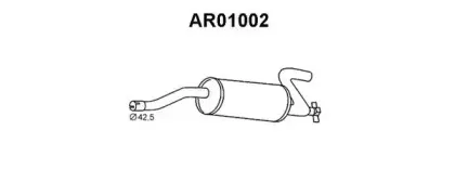 AR01002 VENEPORTE Глушитель выхлопных газов конечный AR01002 VENEPORTE Глушитель выхлопных газов конечный