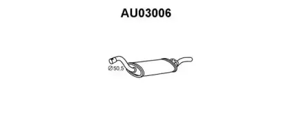 AU03006 VENEPORTE Глушитель выхлопных газов конечный AU03006 VENEPORTE Глушитель выхлопных газов конечный