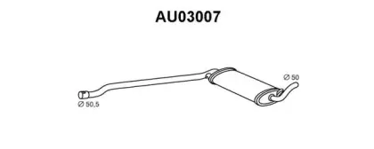AU03007 VENEPORTE Средний глушитель выхлопных газов AU03007 VENEPORTE Средний глушитель выхлопных газов