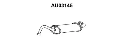 AU03145 VENEPORTE Глушитель выхлопных газов конечный AU03145 VENEPORTE Глушитель выхлопных газов конечный