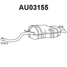 AU03155 VENEPORTE Глушитель выхлопных газов конечный AU03155 VENEPORTE Глушитель выхлопных газов конечный