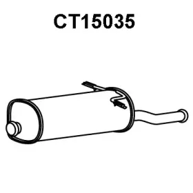 CT15035 VENEPORTE Глушитель выхлопных газов конечный CT15035 VENEPORTE Глушитель выхлопных газов конечный