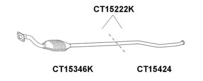 CT15424 VENEPORTE Ремонтная трубка, катализатор CT15424 VENEPORTE Ремонтная трубка, катализатор