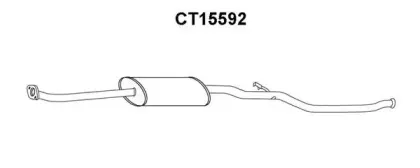 CT15592 VENEPORTE Средний глушитель выхлопных газов CT15592 VENEPORTE Средний глушитель выхлопных газов