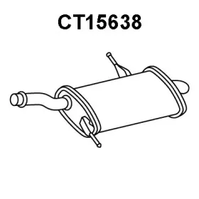CT15638 VENEPORTE Глушитель выхлопных газов конечный CT15638 VENEPORTE Глушитель выхлопных газов конечный