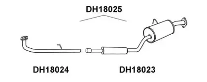 DH18024 VENEPORTE Труба выхлопного газа DH18024 VENEPORTE Труба выхлопного газа