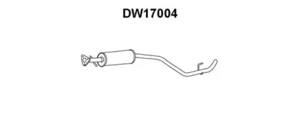 DW17004 VENEPORTE Средний глушитель выхлопных газов DW17004 VENEPORTE Средний глушитель выхлопных газов