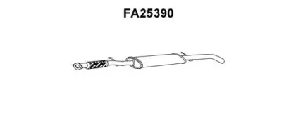 FA25390 VENEPORTE Средний глушитель выхлопных газов FA25390 VENEPORTE Средний глушитель выхлопных газов