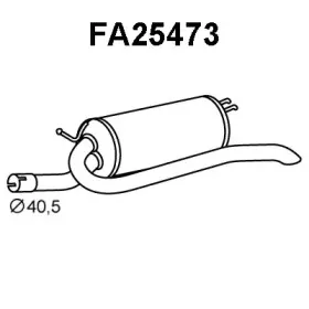 FA25473 VENEPORTE Глушитель выхлопных газов конечный FA25473 VENEPORTE Глушитель выхлопных газов конечный
