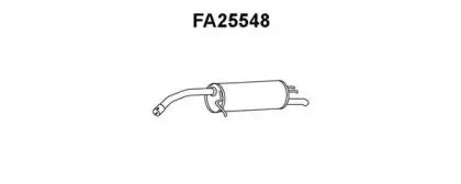 FA25548 VENEPORTE Глушитель выхлопных газов конечный FA25548 VENEPORTE Глушитель выхлопных газов конечный