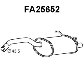 FA25652 VENEPORTE Глушитель выхлопных газов конечный FA25652 VENEPORTE Глушитель выхлопных газов конечный