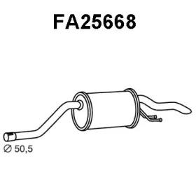 FA25668 VENEPORTE Глушитель выхлопных газов конечный FA25668 VENEPORTE Глушитель выхлопных газов конечный