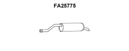FA25775 VENEPORTE Глушитель выхлопных газов конечный FA25775 VENEPORTE Глушитель выхлопных газов конечный