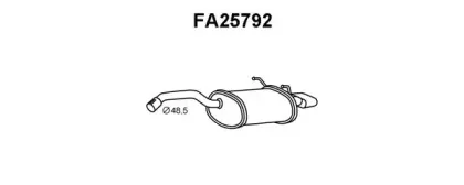 FA25792 VENEPORTE Глушитель выхлопных газов конечный FA25792 VENEPORTE Глушитель выхлопных газов конечный