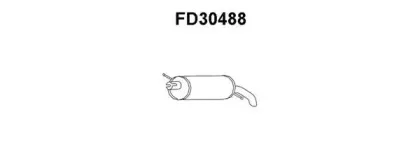FD30488 VENEPORTE Глушитель выхлопных газов конечный FD30488 VENEPORTE Глушитель выхлопных газов конечный