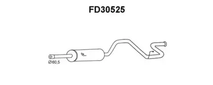 FD30525 VENEPORTE Глушитель выхлопных газов конечный FD30525 VENEPORTE Глушитель выхлопных газов конечный