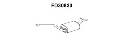 FD30820 VENEPORTE Средний глушитель выхлопных газов FD30820 VENEPORTE Средний глушитель выхлопных газов
