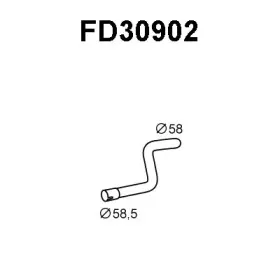 FD30902 VENEPORTE Труба выхлопного газа FD30902 VENEPORTE Труба выхлопного газа
