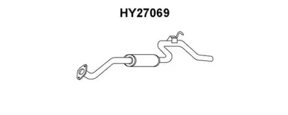 HY27069 VENEPORTE Глушитель выхлопных газов конечный HY27069 VENEPORTE Глушитель выхлопных газов конечный