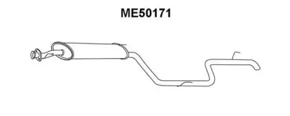 ME50171 VENEPORTE Глушитель выхлопных газов конечный ME50171 VENEPORTE Глушитель выхлопных газов конечный
