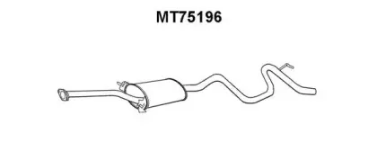 MT75196 VENEPORTE Глушитель выхлопных газов конечный MT75196 VENEPORTE Глушитель выхлопных газов конечный