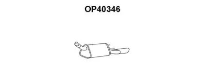 OP40346 VENEPORTE Глушитель выхлопных газов конечный OP40346 VENEPORTE Глушитель выхлопных газов конечный