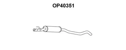 OP40351 VENEPORTE Средний глушитель выхлопных газов OP40351 VENEPORTE Средний глушитель выхлопных газов