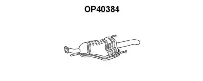 OP40384 VENEPORTE Глушитель выхлопных газов конечный OP40384 VENEPORTE Глушитель выхлопных газов конечный