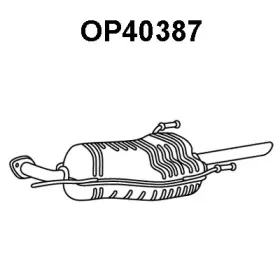 OP40387 VENEPORTE Глушитель выхлопных газов конечный OP40387 VENEPORTE Глушитель выхлопных газов конечный