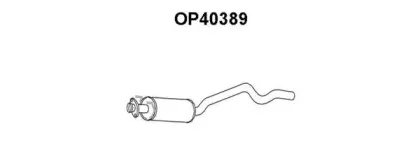 OP40389 VENEPORTE Средний глушитель выхлопных газов OP40389 VENEPORTE Средний глушитель выхлопных газов