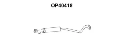 OP40418 VENEPORTE Средний глушитель выхлопных газов OP40418 VENEPORTE Средний глушитель выхлопных газов