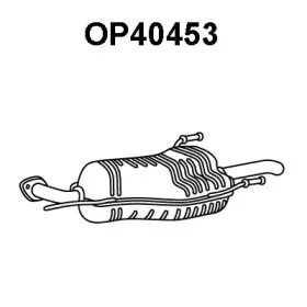 OP40453 VENEPORTE Глушитель выхлопных газов конечный OP40453 VENEPORTE Глушитель выхлопных газов конечный