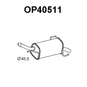 OP40511 VENEPORTE Глушитель выхлопных газов конечный OP40511 VENEPORTE Глушитель выхлопных газов конечный