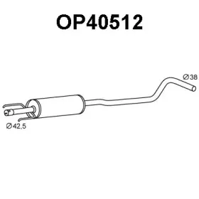OP40512 VENEPORTE Средний глушитель выхлопных газов OP40512 VENEPORTE Средний глушитель выхлопных газов