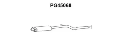 PG45068 VENEPORTE Средний глушитель выхлопных газов PG45068 VENEPORTE Средний глушитель выхлопных газов