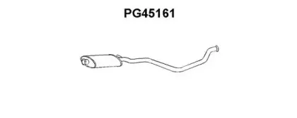 PG45161 VENEPORTE Средний глушитель выхлопных газов PG45161 VENEPORTE Средний глушитель выхлопных газов